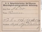 Etiketten zu Vesuvian (NHMW-MIN-Ah140)